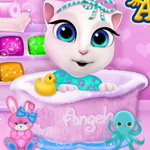 Baby Angela Bathing Time