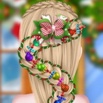 Frozen Sister Christmas Hairstyle Design
